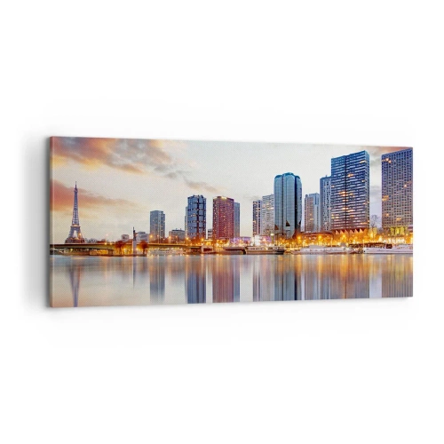 Impression sur toile - Image sur toile - La tranquillité monumentale de Paris - 100x40 cm
