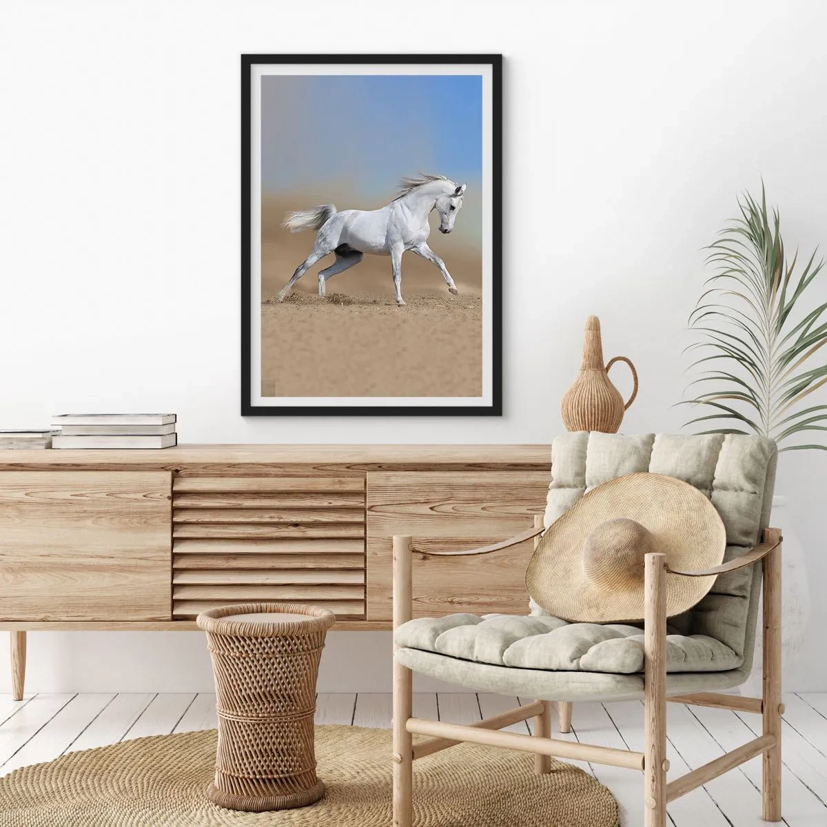 Affiche dans un cadre noir - Poster - Le plus beau conte de fées arabe - 30x40 cm