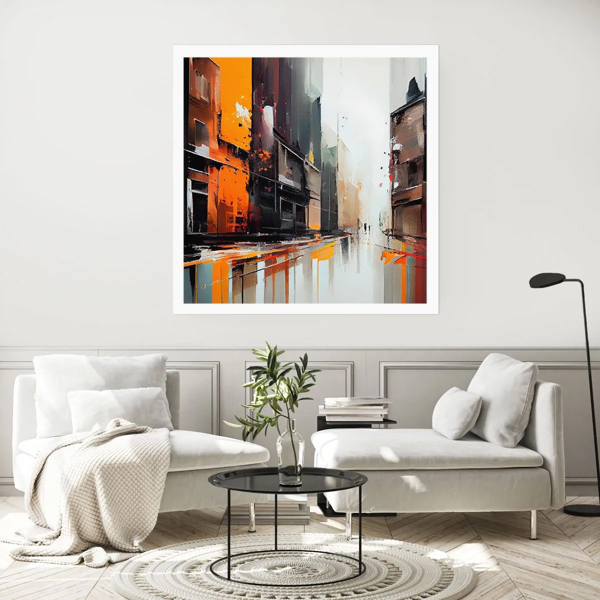 Affiche - Poster - Jour de pluie - 40x40 cm