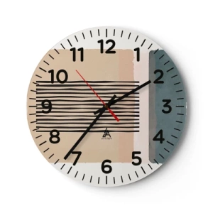 Horloge murale - Pendule murale - Tout est en ordre - 40x40 cm