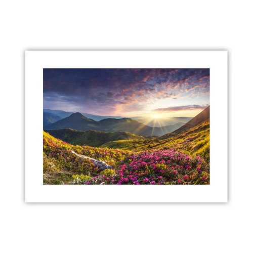 Affiche - Poster - Fraîcheur matinale en montagne - 40x30 cm