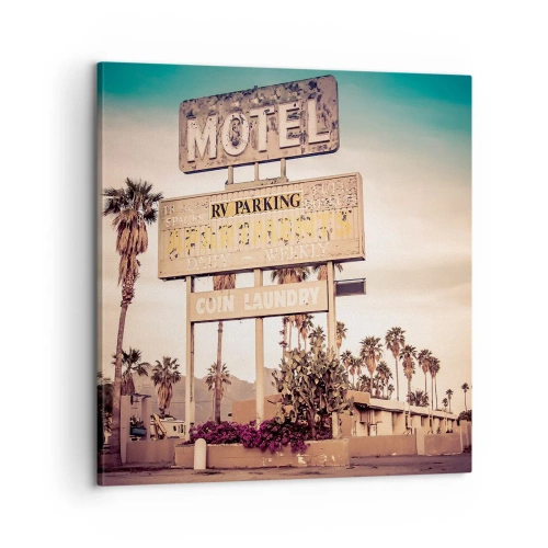 Impression sur toile - Image sur toile - Ici, le temps s'est arrêté - 60x60 cm