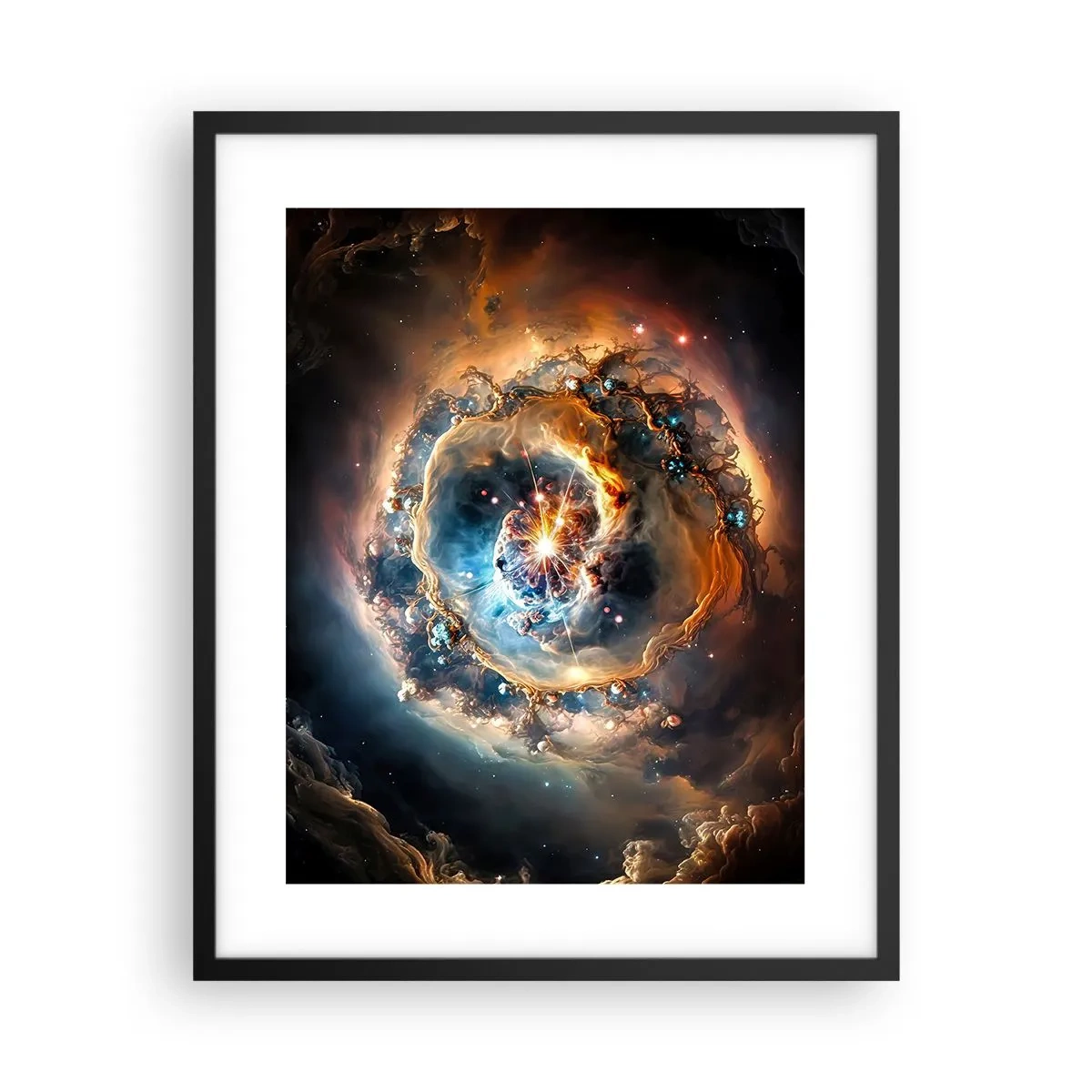 Affiche dans un cadre noir - Poster - Le début - 40x50 cm