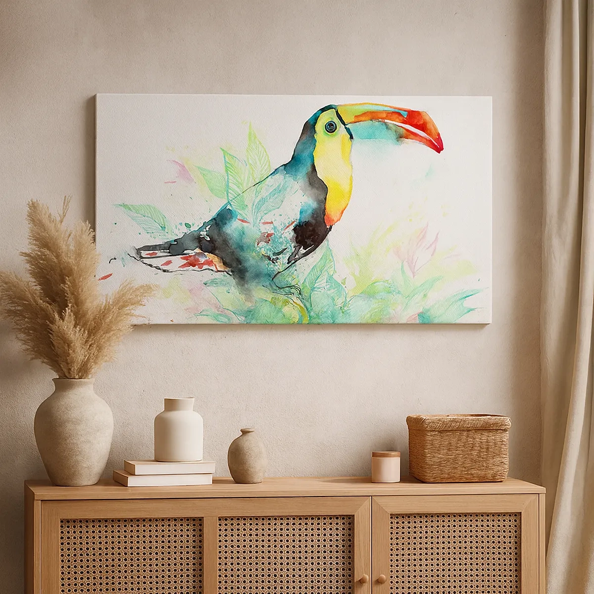 Impression sur toile - Image sur toile - Aussi coloré que l'Amérique du Sud - 30x30 cm