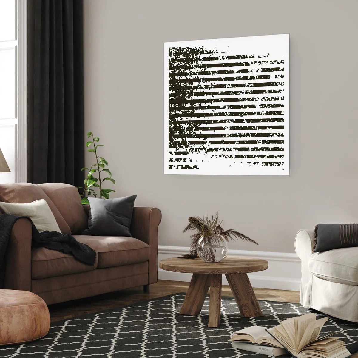 Affiche - Poster - Rythme et bruissement - 40x40 cm