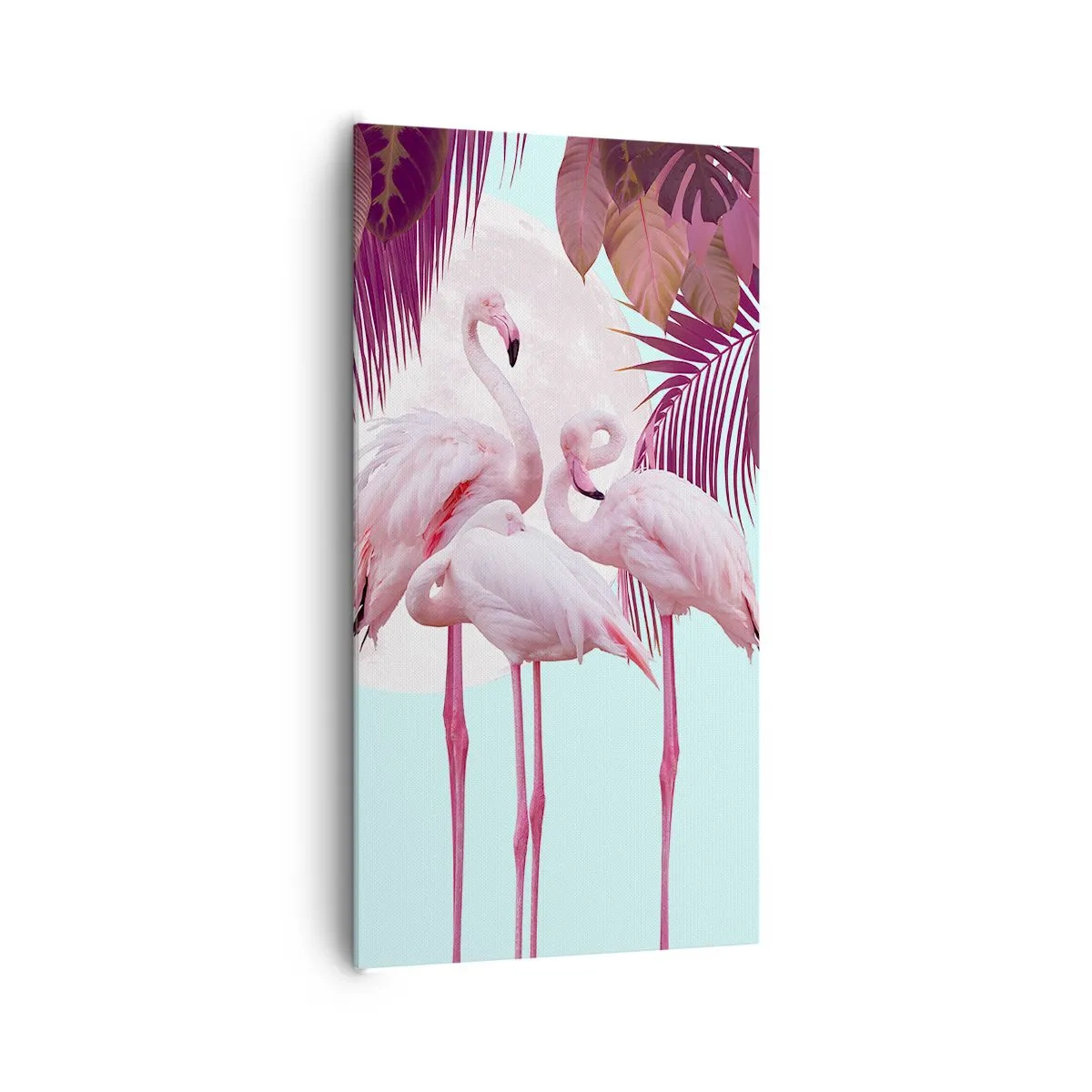 Impression sur toile - Image sur toile - Trois oiseaux gracieux - 65x120 cm