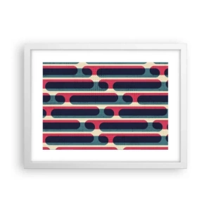 Affiche dans un cadre blanc - Poster - En profondeur et sur l'avant - 40x30 cm