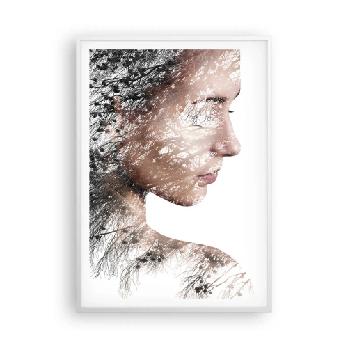 Affiche dans un cadre blanc - Poster - L'âme de la forêt - 70x100 cm