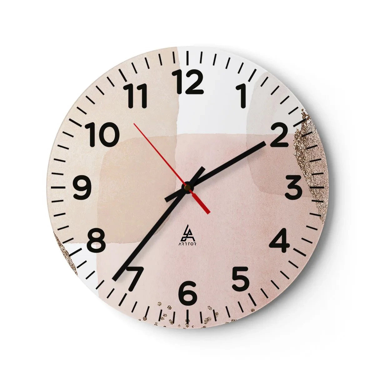 Horloge murale - Pendule murale - Regard à travers la couleur - 30x30 cm