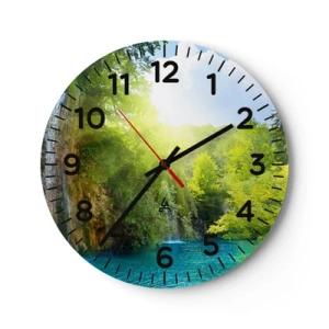 Horloge murale - Pendule murale - Ce doit être le paradis ici - 30x30 cm