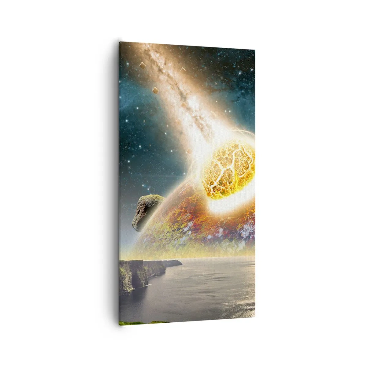 Impression sur toile - Image sur toile - Drame spatial - 65x120 cm