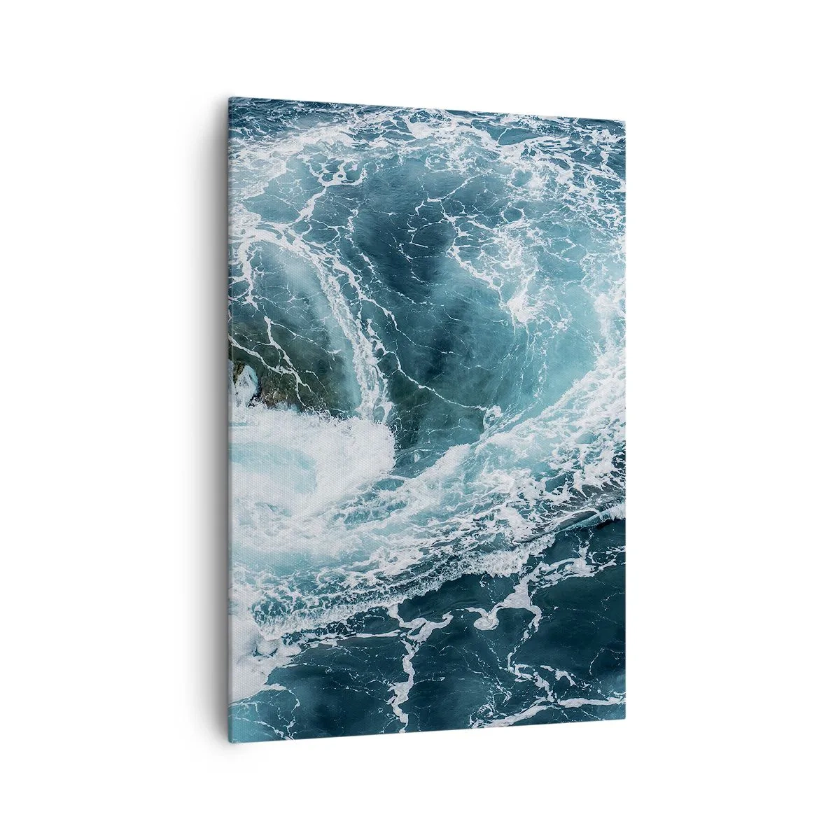 Impression sur toile - Image sur toile - Tourbillon océanique dynamique - 70x100cm - La porte vers le centre de la Terre - Décoration murale moderne pour le salon et la chambre ARTTOR