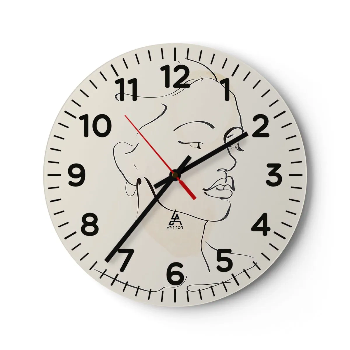 Horloge murale - Pendule murale - Une ligne certaine - 40x40 cm