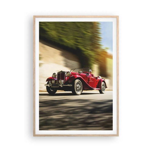 Affiche dans un chêne clair - Poster - Plus belle que Nike de Samothrace - 70x100 cm