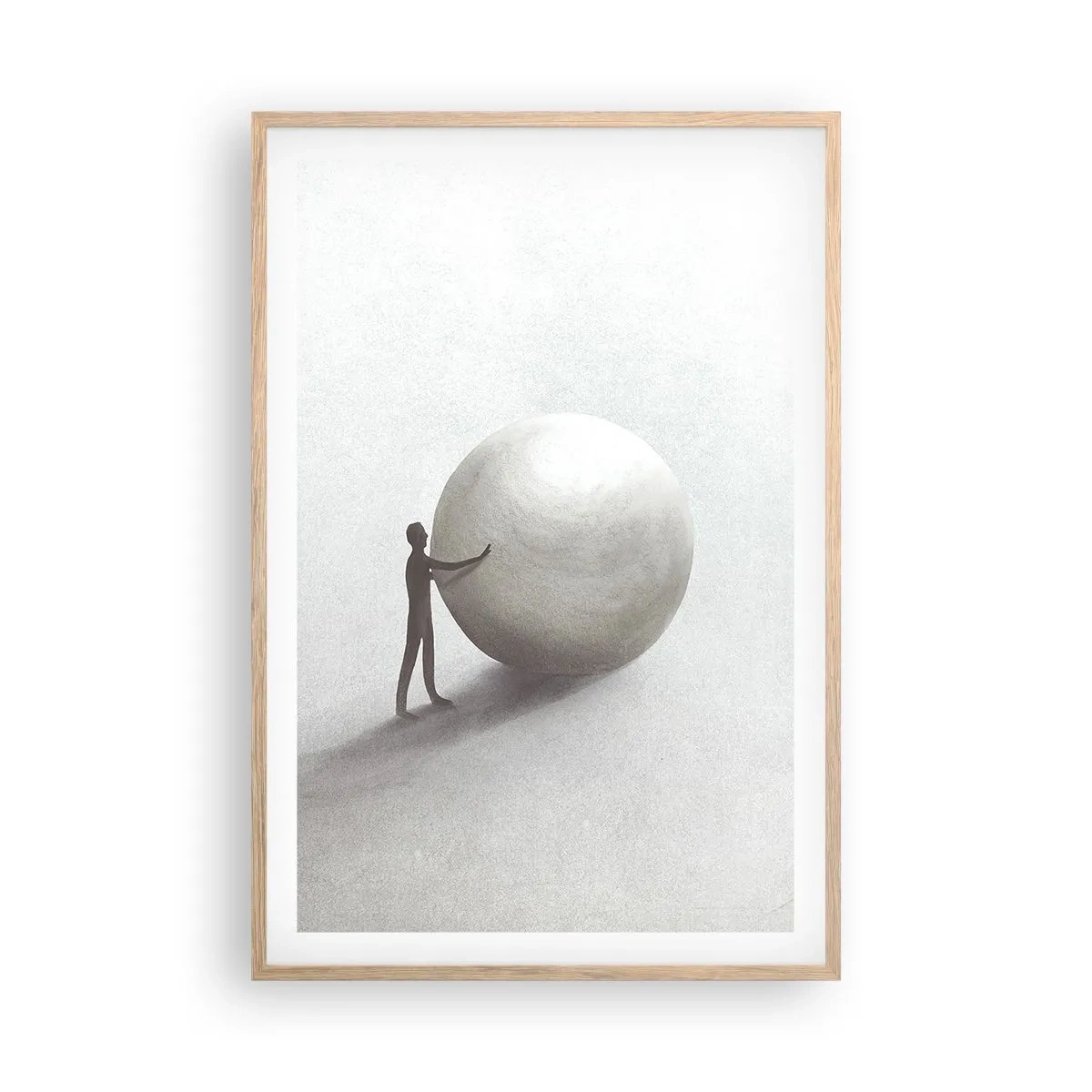 Affiche dans un chêne clair - Poster - Jeu de la vie - 61x91 cm