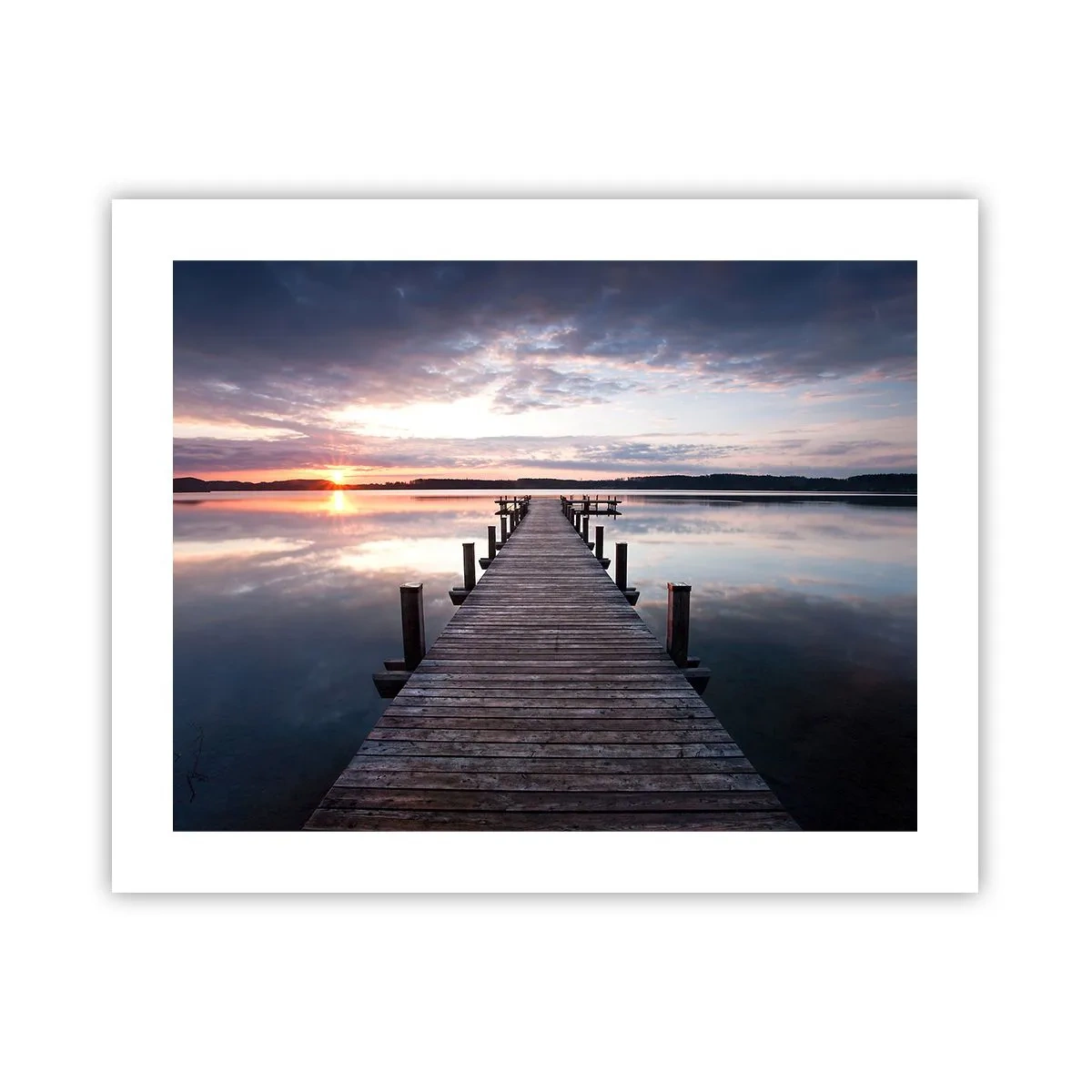 Affiche - Poster - Une frontière tranquille entre le jour et la nuit - 50x40 cm