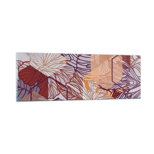 Impression sur verre - Image sur verre - Relation impossible entre la géométrie et la nature - 90x30 cm