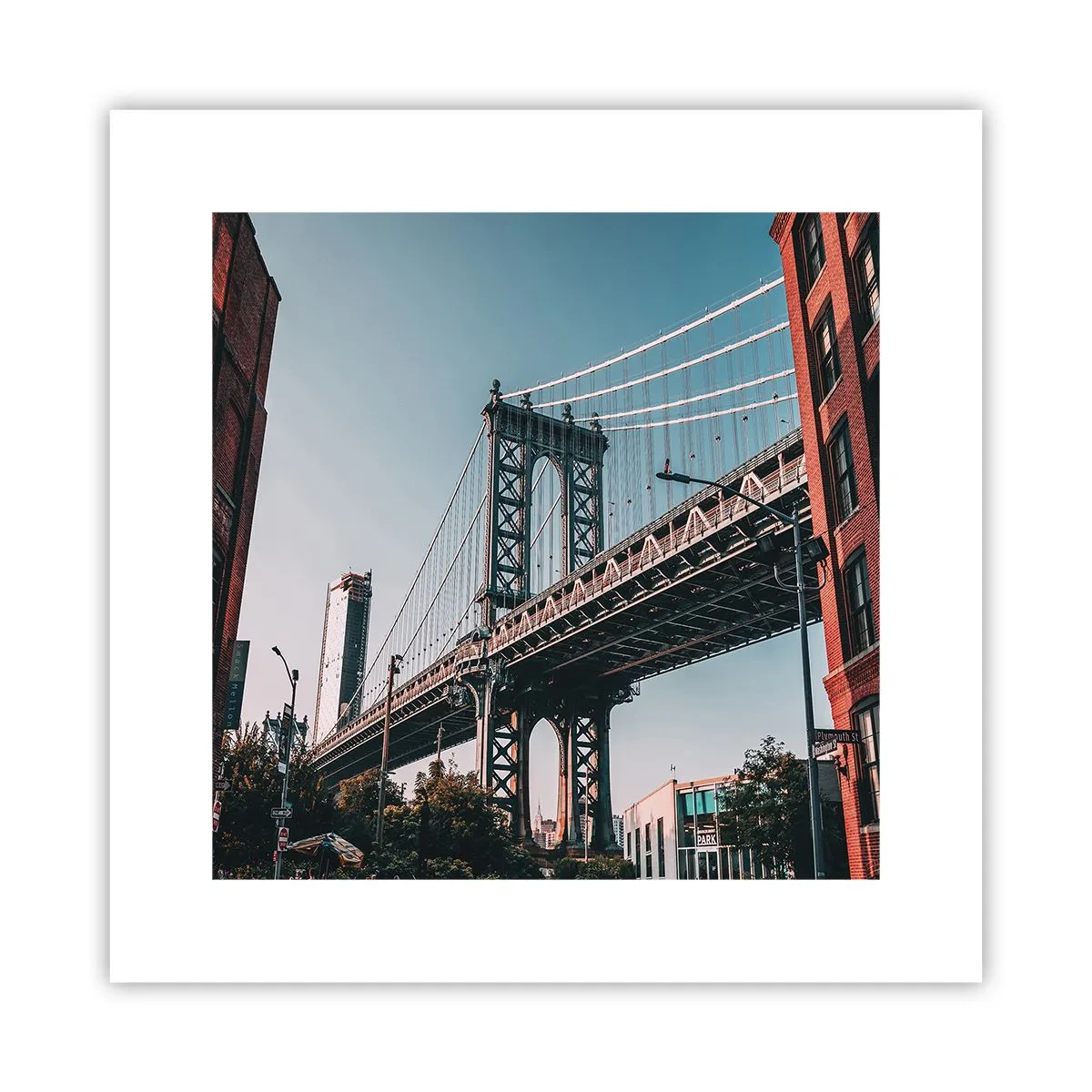 Affiche - Poster - Sur les vagues de la ville - 30x30 cm