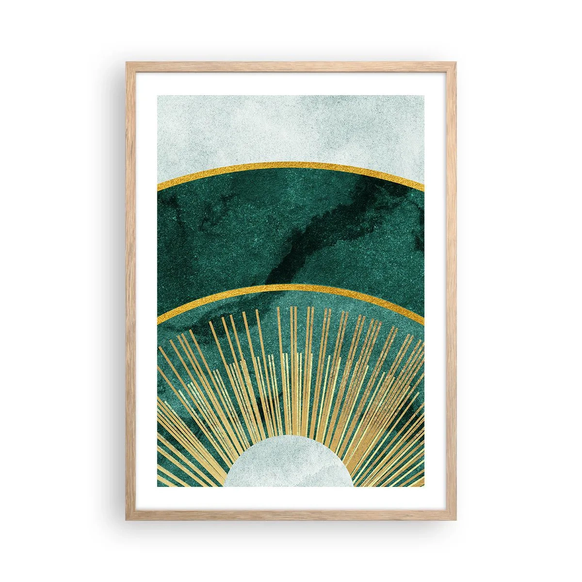 Affiche dans un chêne clair - Poster - Un autre système solaire - 50x70 cm