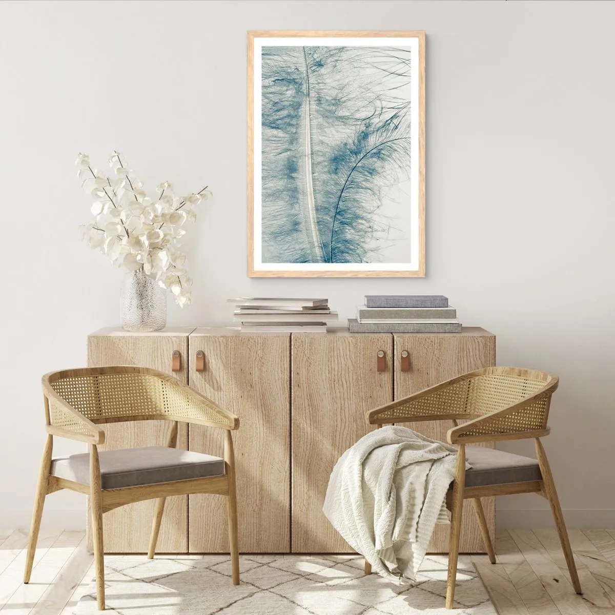 Affiche dans un chêne clair - Poster - Les sept natures - 61x91 cm