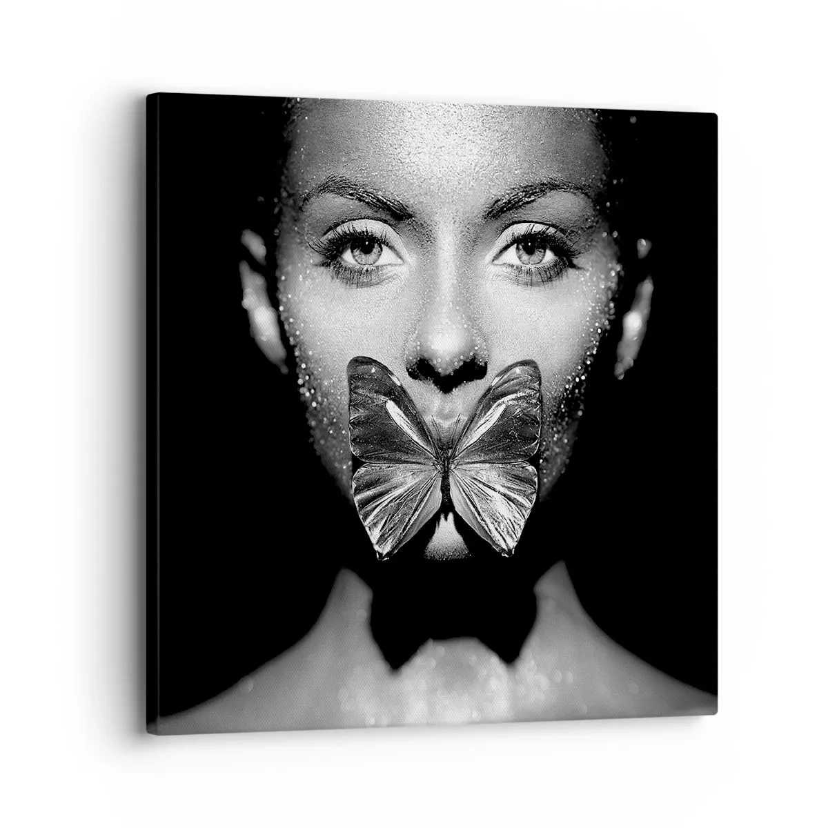 Impression sur toile - Image sur toile - Baiser papillon - 30x30 cm