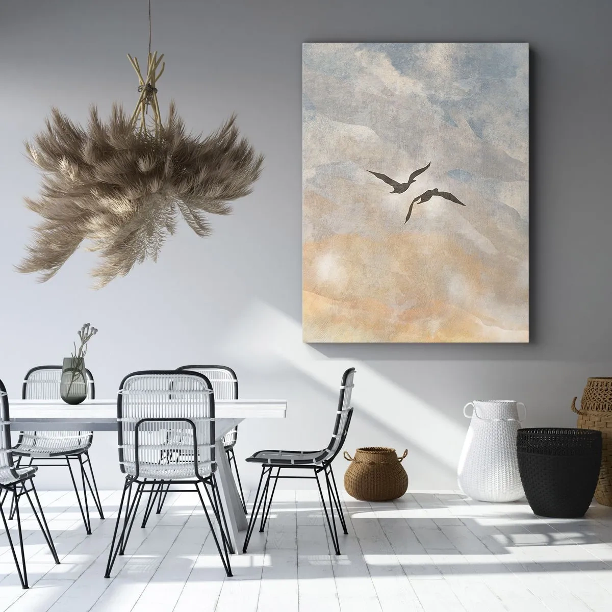 Impression sur toile - Image sur toile - Danse du ciel - 55x100 cm