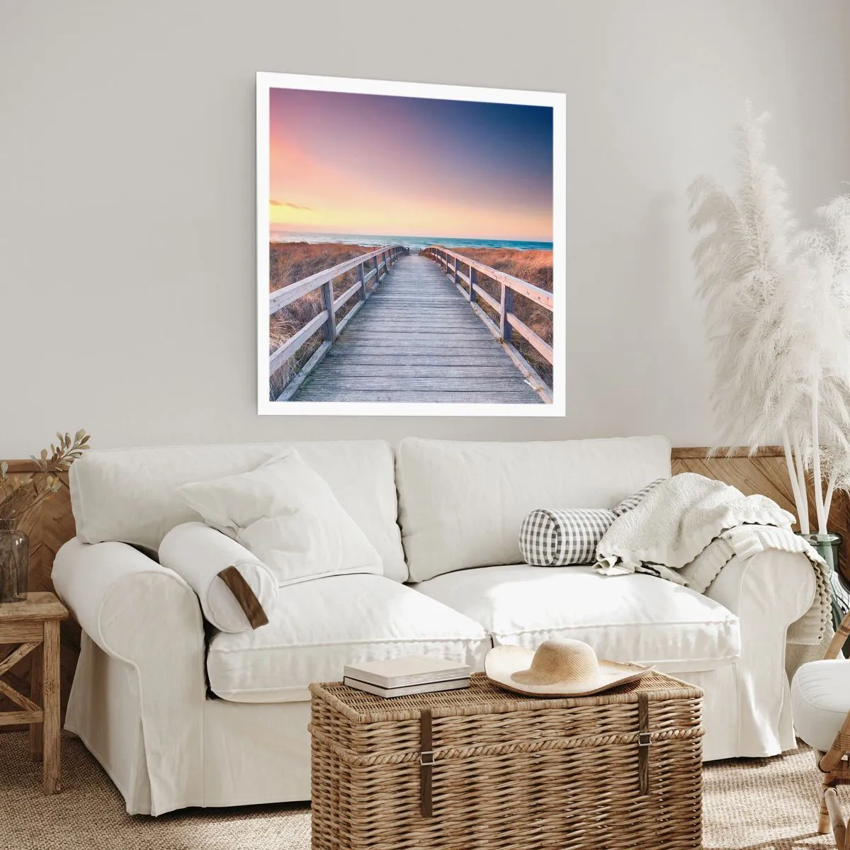 Affiche - Poster - Aurore baltique du soir - 40x40 cm