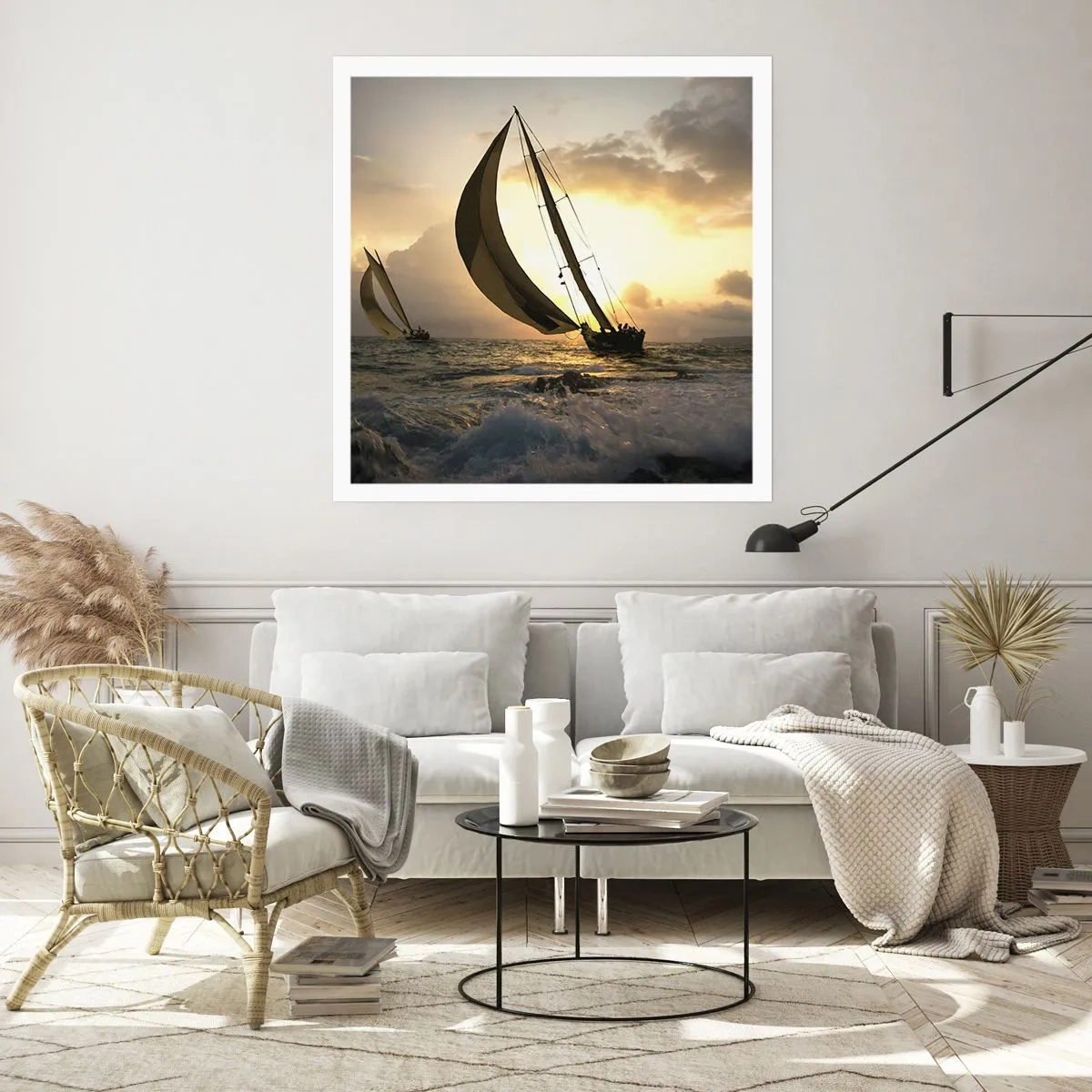 Affiche - Poster - Avec le vent et contre le vent - 60x60 cm