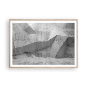 Affiche dans un chêne clair - Poster - Un vrai challenge - 100x70 cm