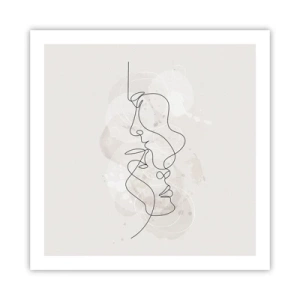 Affiche - Poster - Emmêlé dans une étreinte - 60x60 cm