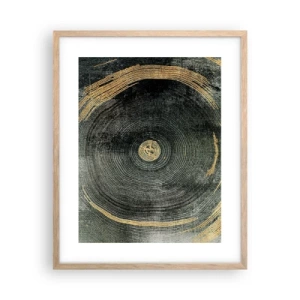 Affiche dans un chêne clair - Poster - Changement et persistance - 40x50 cm