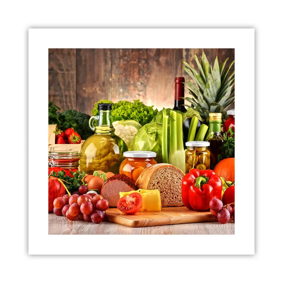 Affiche - Poster - Fumé, cuit au four et mariné - 40x40 cm