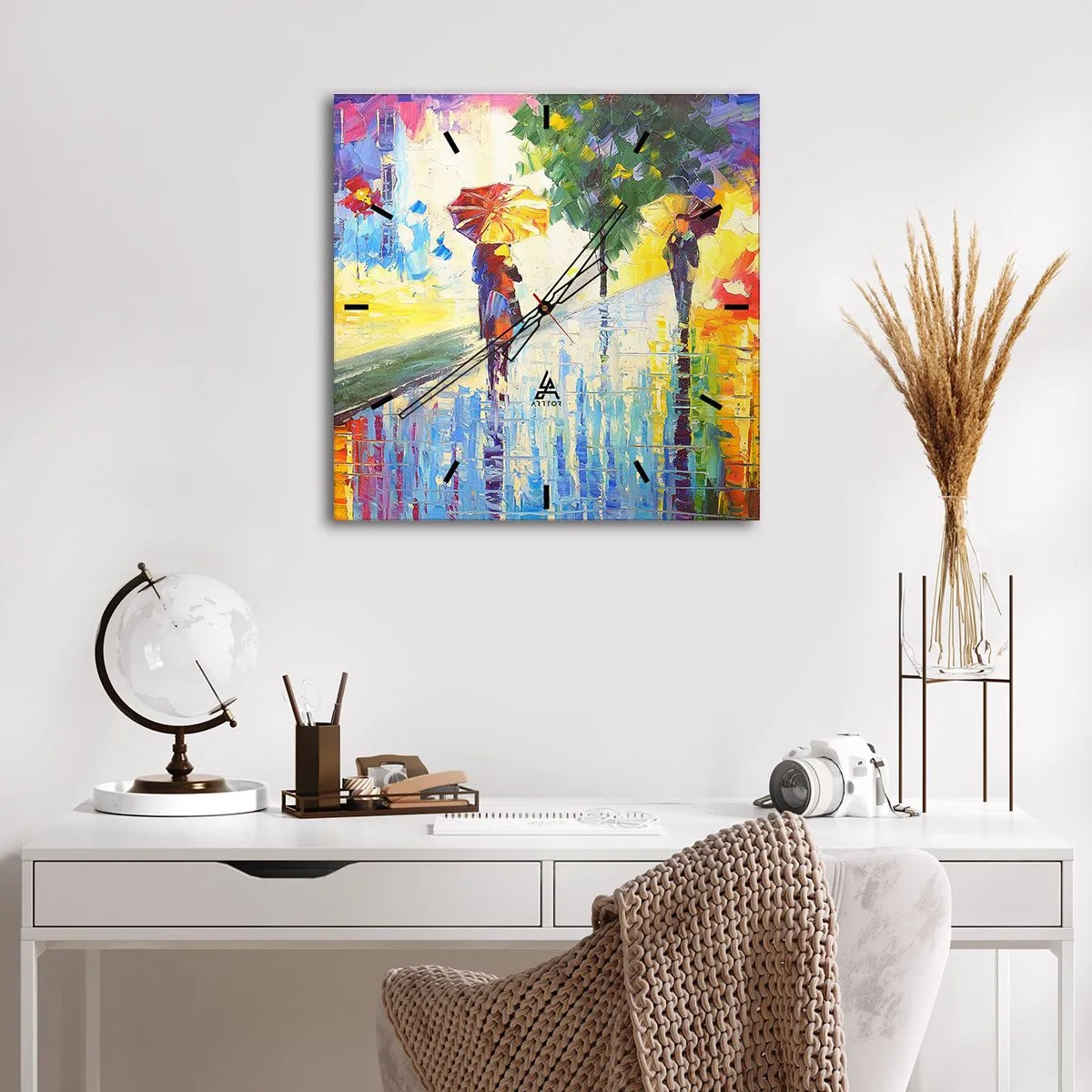 Horloge murale - Pendule murale - Et tout est clair - 30x30 cm