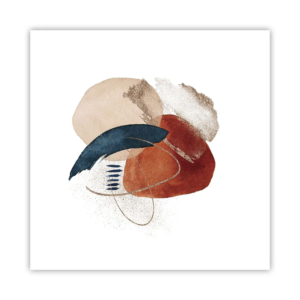 Affiche - Poster - Composition ovale - 40x40 cm