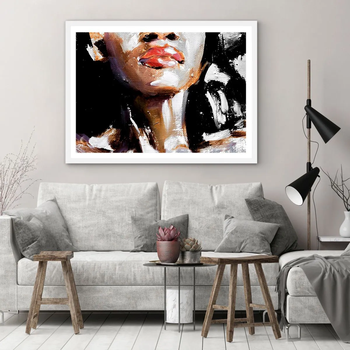 Affiche dans un cadre blanc - Poster - Fierté sans préjugés - 50x40 cm