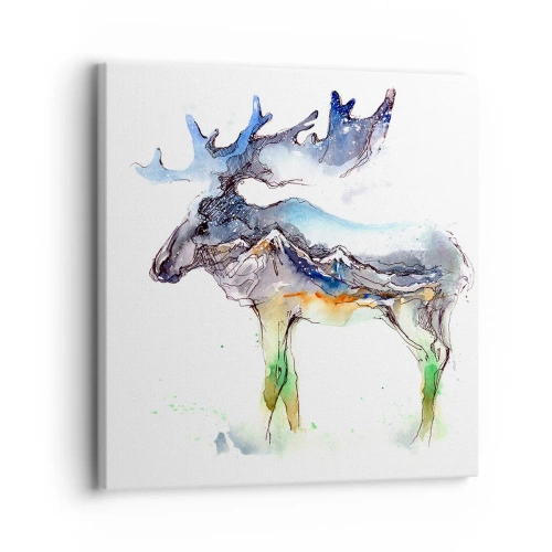 Impression sur toile - Image sur toile - Le héros d'un conte d'hiver - 30x30 cm