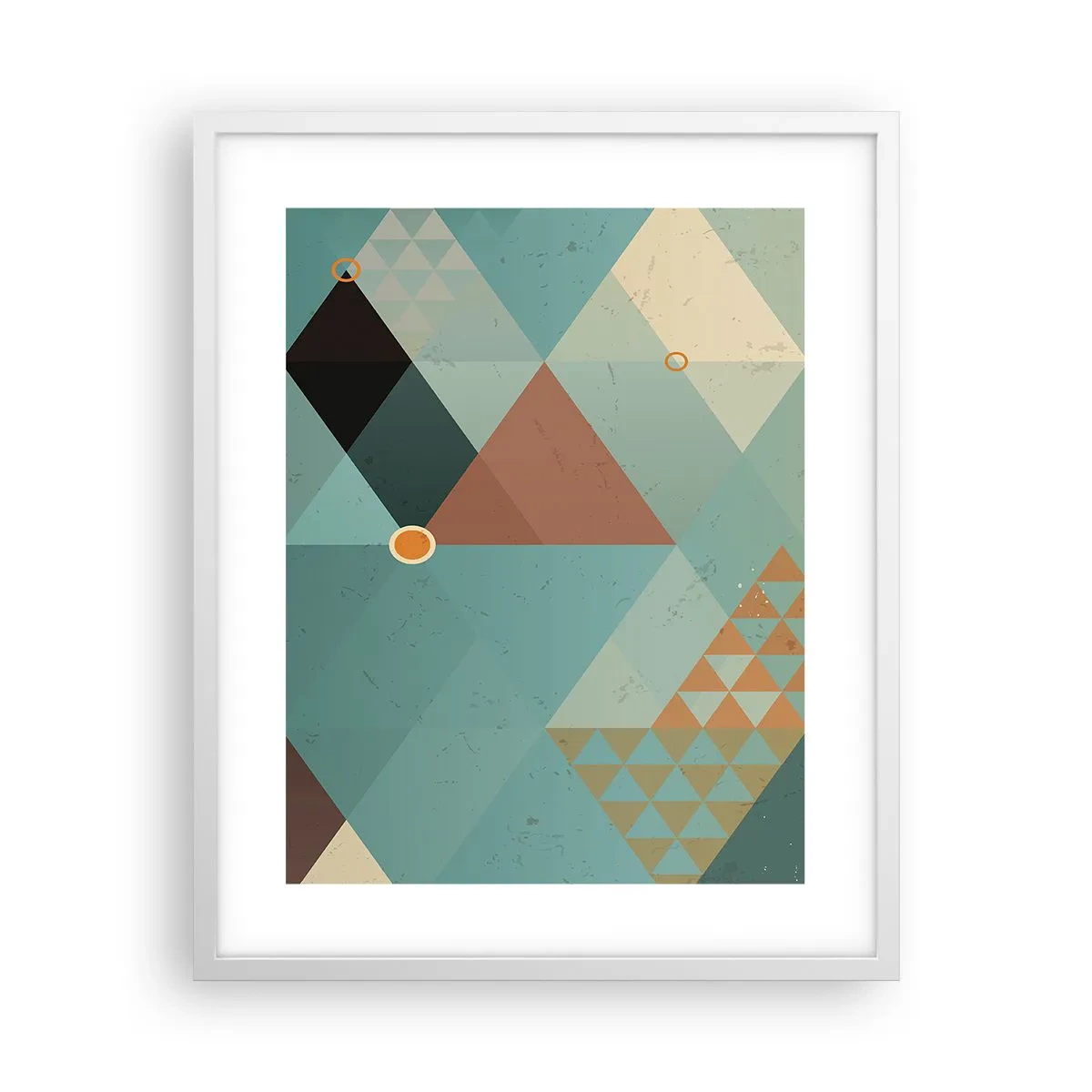 Affiche dans un cadre blanc - Poster - Unité de la multiplicité, multiplicité de l'unité - 40x50 cm