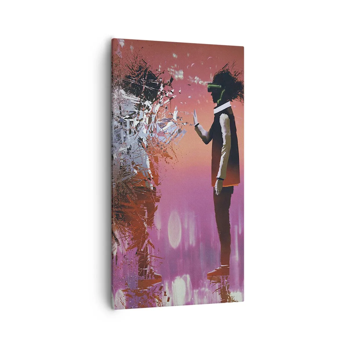 Impression sur toile - Image sur toile - Pouvez-vous regarder à l'intérieur de vous-même ? - 55x100 cm