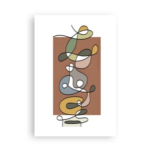 Affiche - Poster - Une abstraction qui mérite le sourire - 61x91 cm