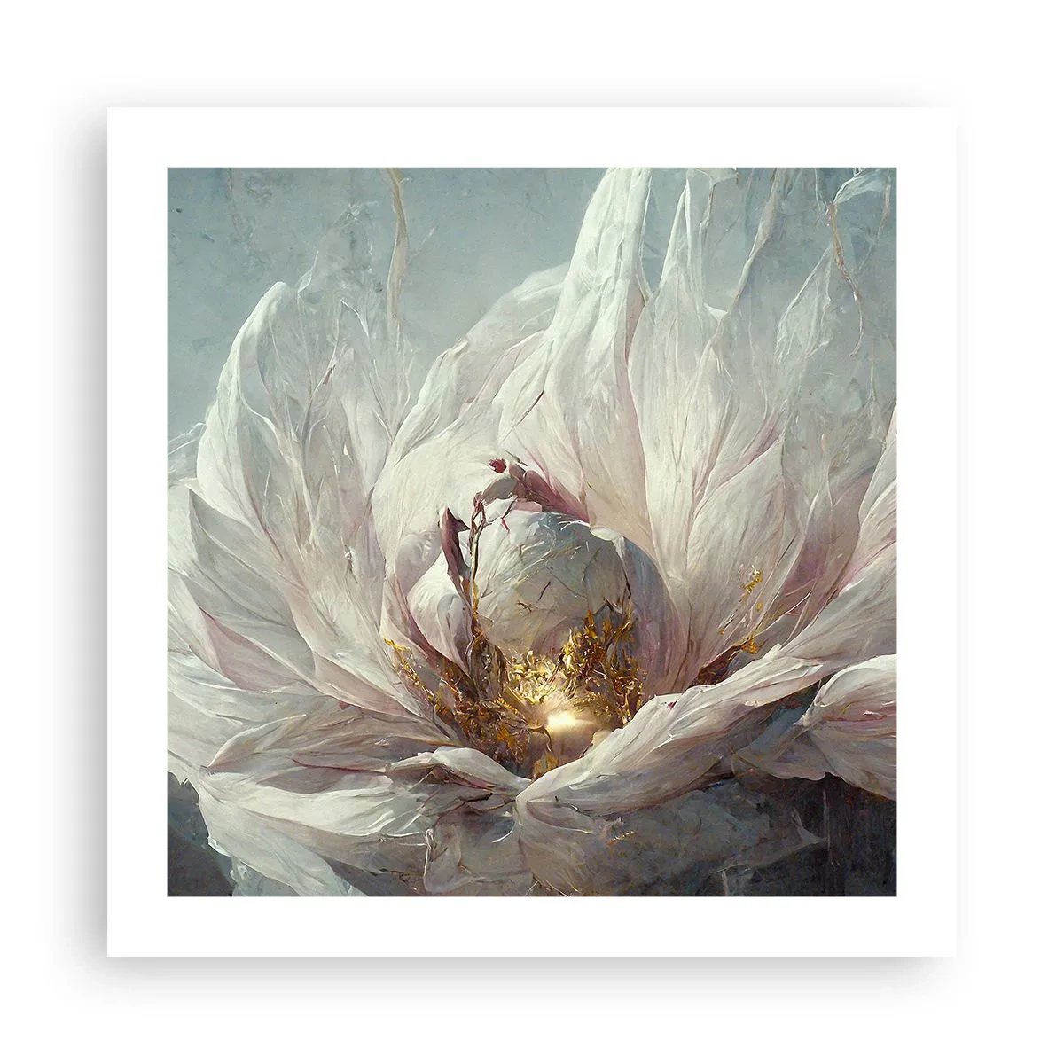 Affiche - Poster - Il fleurit une fois tous les cent ans - 50x50 cm