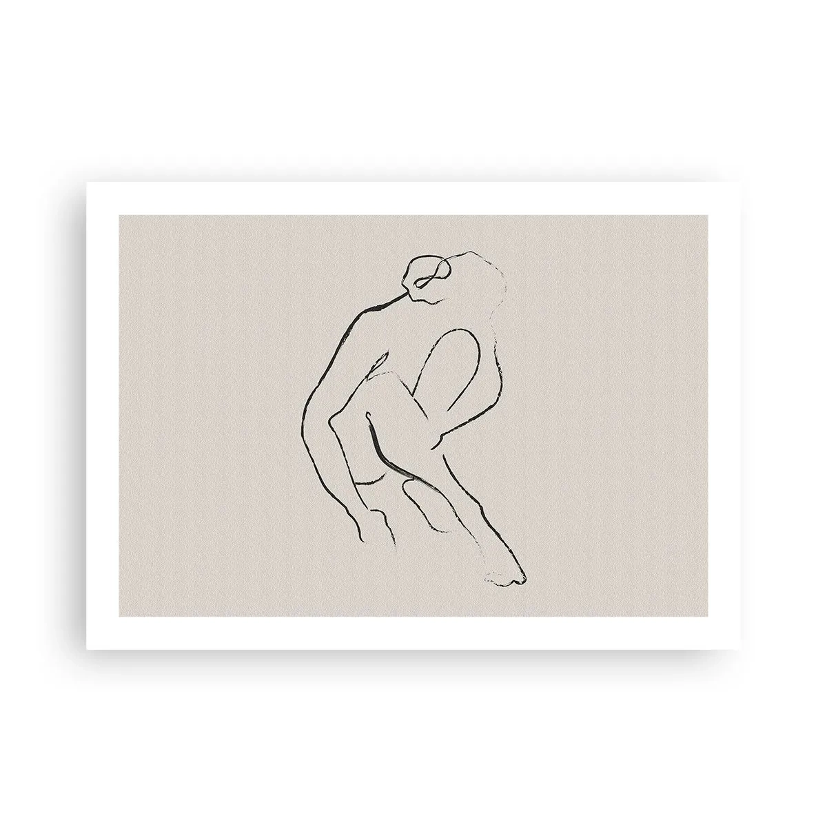 Affiche - Poster - Croquis intime - 70x50 cm