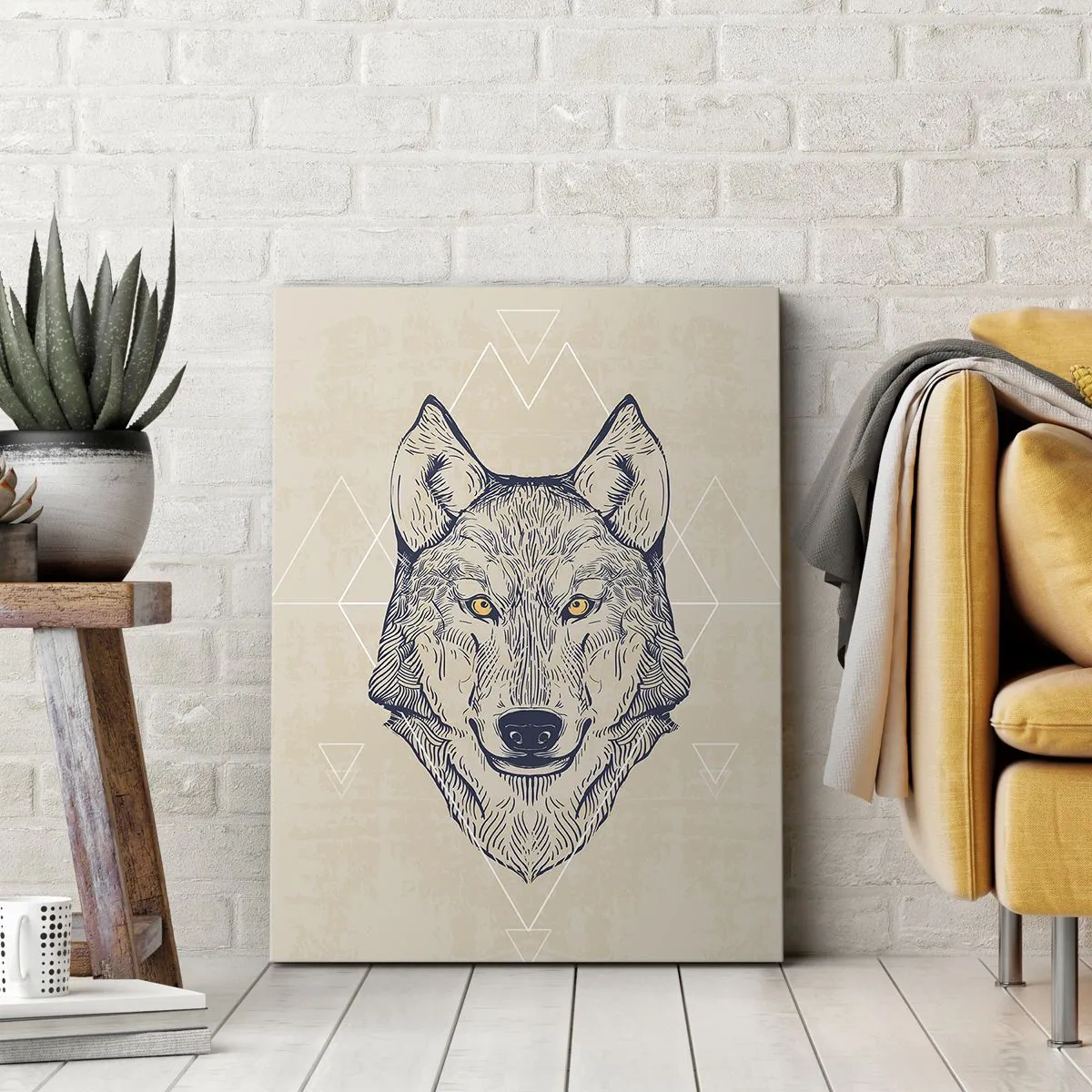 Impression sur toile - Image sur toile - Un alpha au regard pénétrant - 65x120 cm