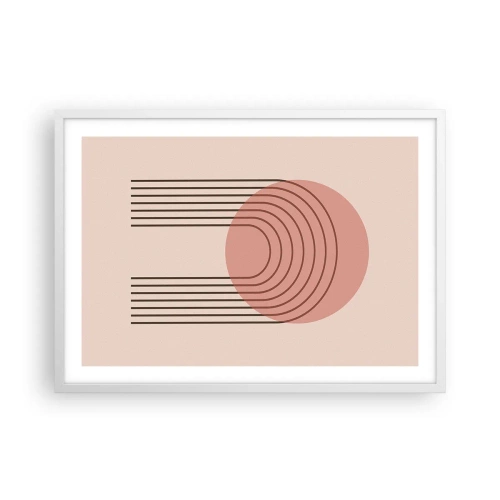 Affiche dans un cadre blanc - Poster - Attraction irrésistible - 70x50 cm