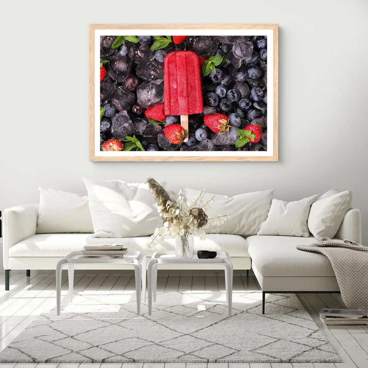 Affiche dans un chêne clair - Poster - Le goût d’un été chaud - 40x30 cm