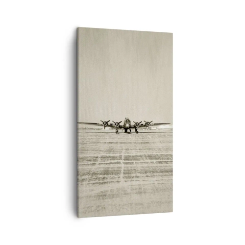 Impression sur toile - Image sur toile - Toujours prêt! - 45x80 cm