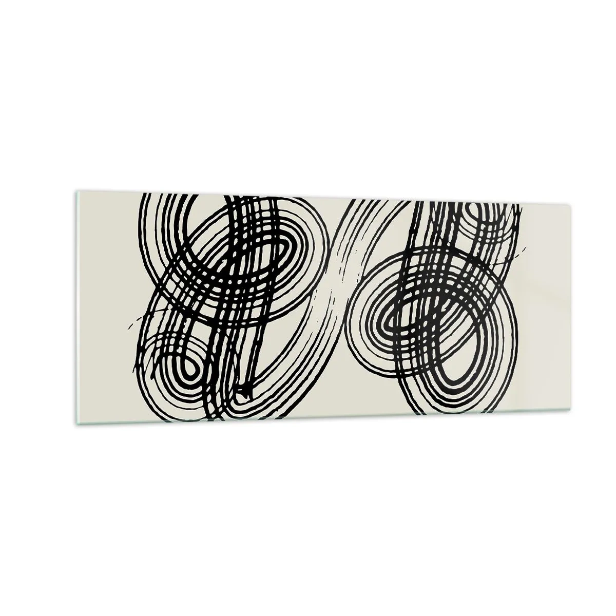 Impression sur verre - Image sur verre - C'est venu spontanément - 100x40 cm