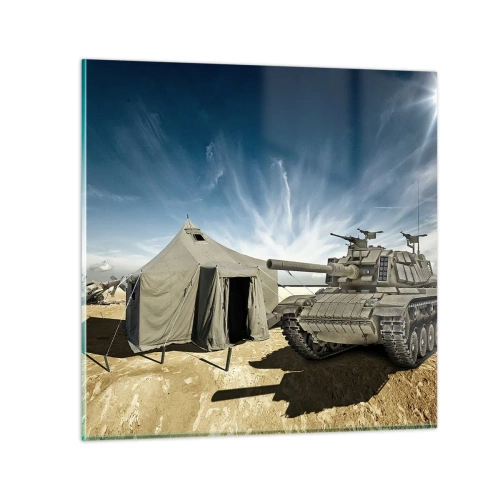 Impression sur verre - Image sur verre - Un rêve militaire - 70x70 cm
