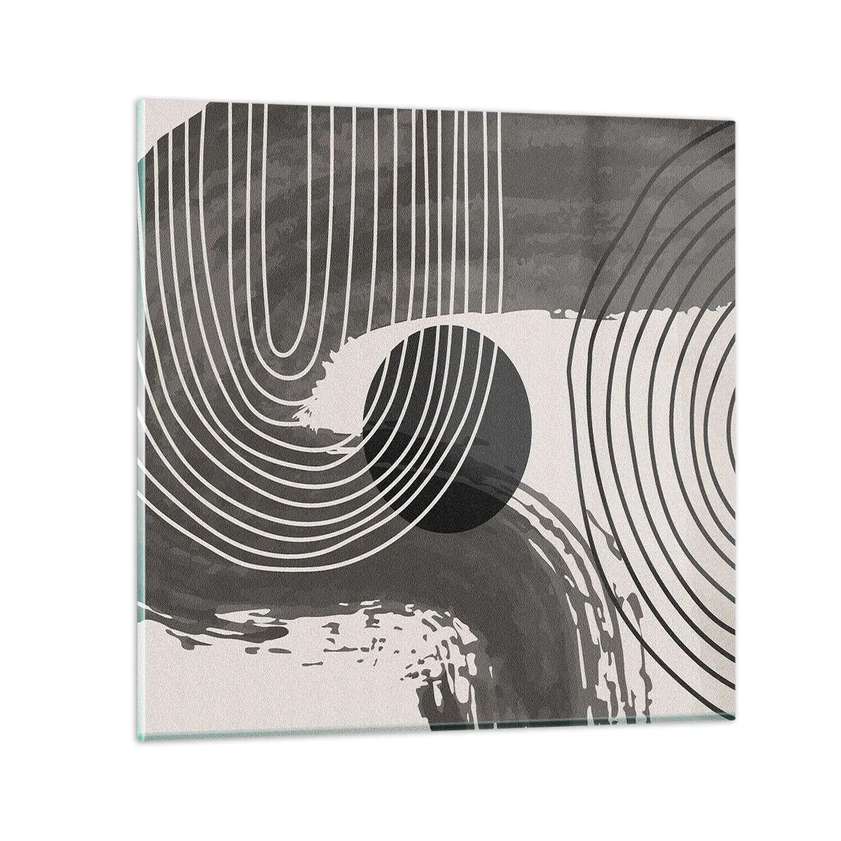 Impression sur verre - Image sur verre - L'ovale gagne - 50x50 cm