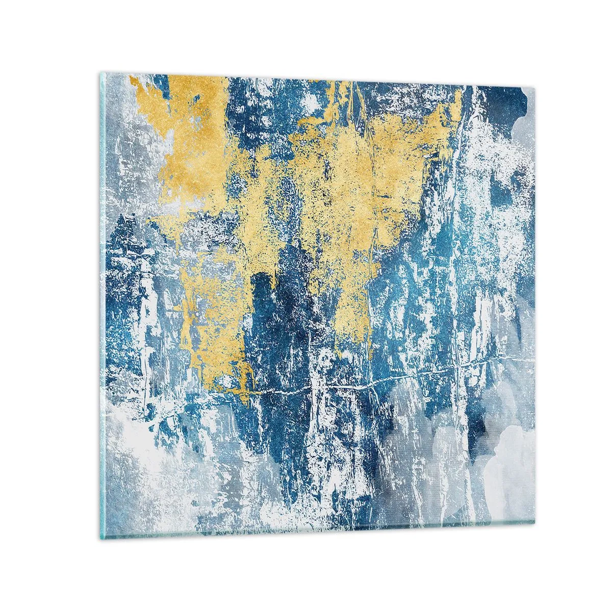 Impression sur verre - Image sur verre - Abstraction du temps - 60x60 cm