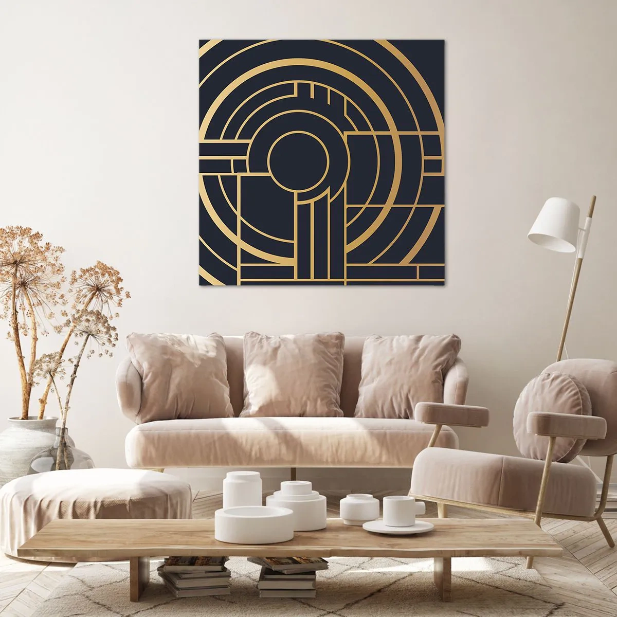 Impression sur toile - Image sur toile - Rotation des éléments - 30x30 cm